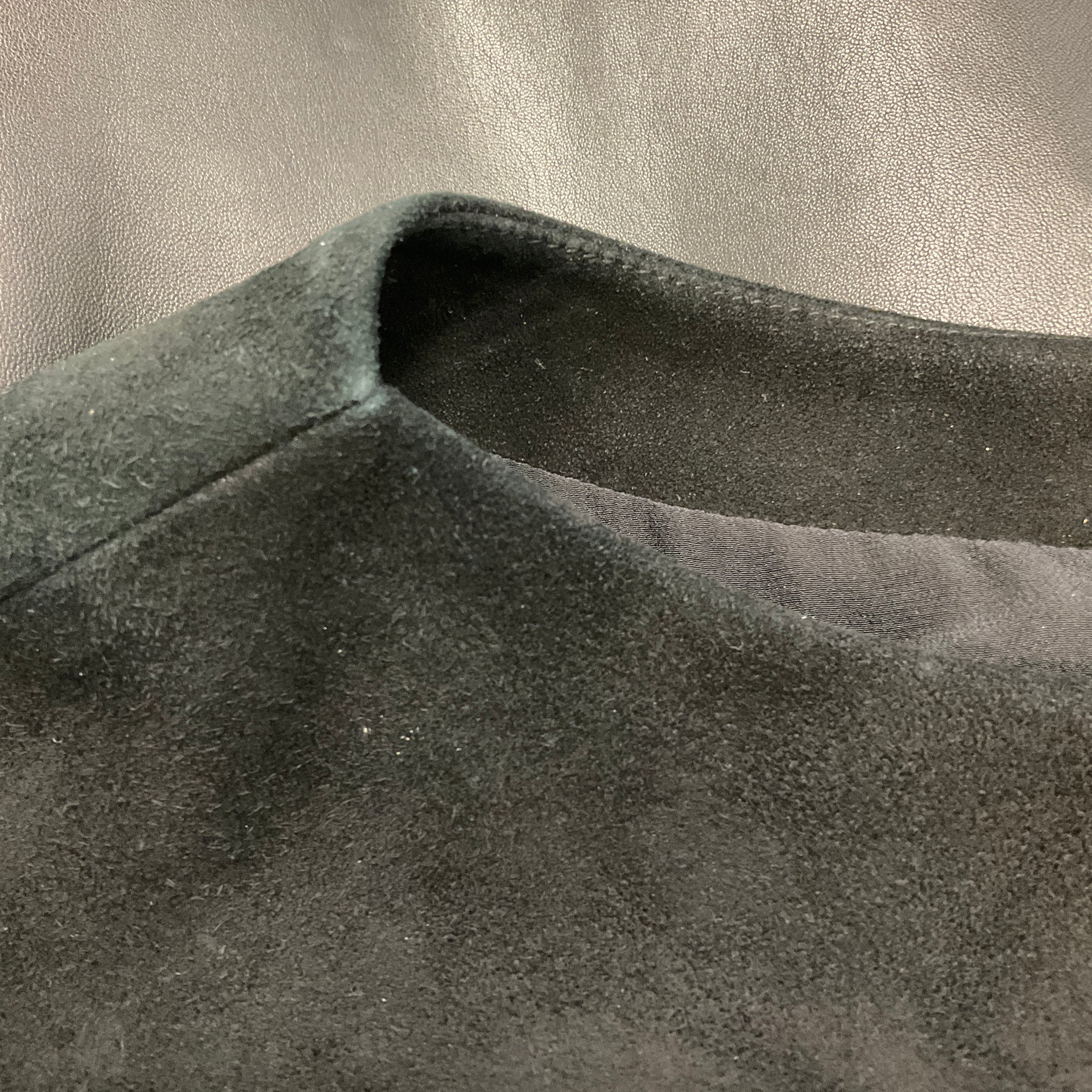 Gucci Black Suede and Leather Mini Dress