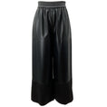 Load image into Gallery viewer, Alexis Black Faux Leather Cropped Wide Leg Pants

