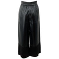 Load image into Gallery viewer, Alexis Black Faux Leather Cropped Wide Leg Pants
