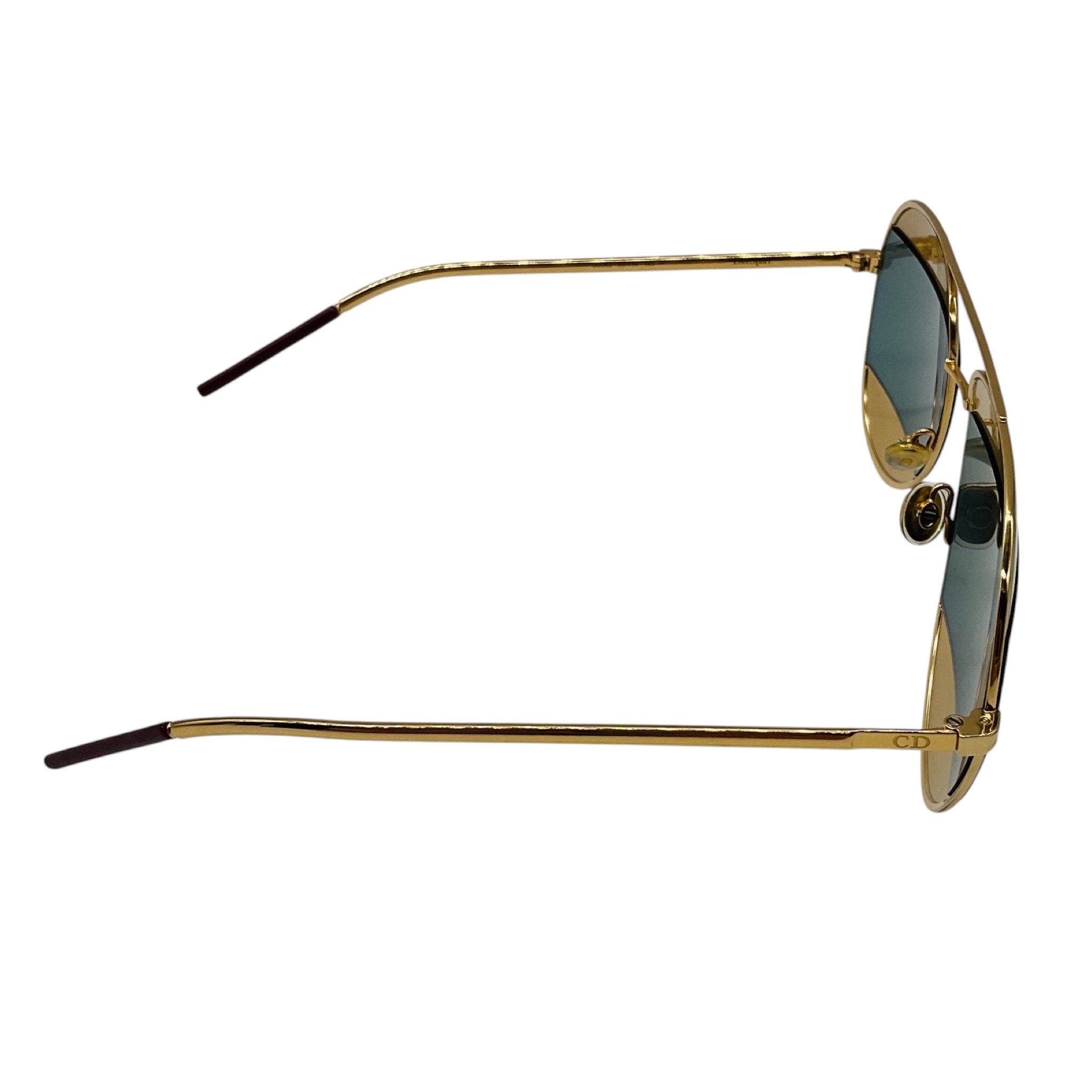 Christian Dior Gold / Silver Dior Split 1 Metal Frame Aviator Sunglasses