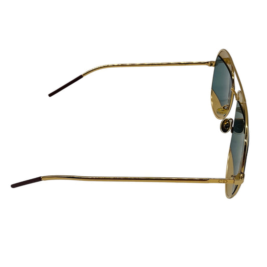 Christian Dior Gold / Silver Dior Split 1 Metal Frame Aviator Sunglasses