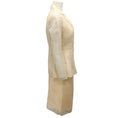 Load image into Gallery viewer, Angel Sanchez Cream Raw Silk Jacket and Skirt Suit Set
