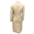 Load image into Gallery viewer, Angel Sanchez Cream Raw Silk Jacket and Skirt Suit Set
