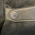 Load image into Gallery viewer, Hermes Black Short Sleeved Cashmere Coat with Lambskin Leather Details
