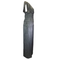 Load image into Gallery viewer, Herve Leger Charcoal Grey Fringed Knit Gown / Formal Dress
