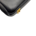 Load image into Gallery viewer, Valentino Black / Gold VLogo Leather Shoulder Bag with Rockstud Embellished Chain Strap
