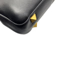 Load image into Gallery viewer, Valentino Black / Gold VLogo Leather Shoulder Bag with Rockstud Embellished Chain Strap
