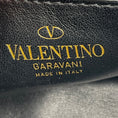 Load image into Gallery viewer, Valentino Black / Gold VLogo Leather Shoulder Bag with Rockstud Embellished Chain Strap
