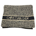 Load image into Gallery viewer, Christian Dior Beige / Brown Wool and Cashmere Logo Knit Long Scarf
