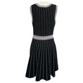 Load image into Gallery viewer, Paule Ka Black / White Viscose Knit Cardigan and Dress Set
