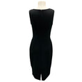 Load image into Gallery viewer, Lela Rose Black Sleeveless Fitted Stretch Knit Dress
