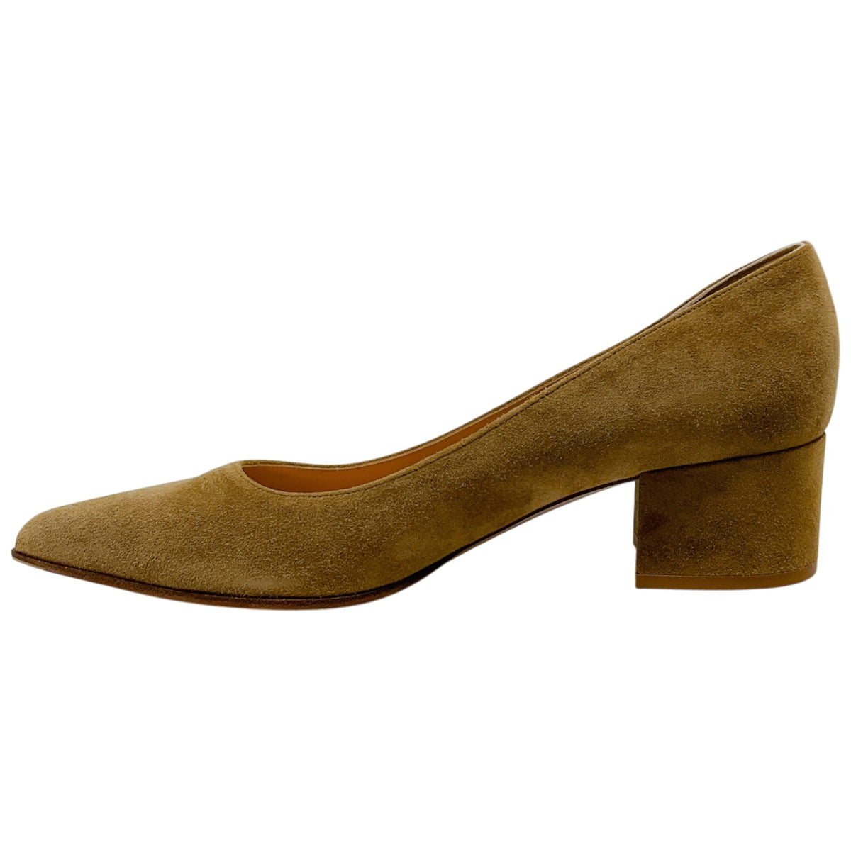 Gianvito Rossi Camel Suede Piper Pumps