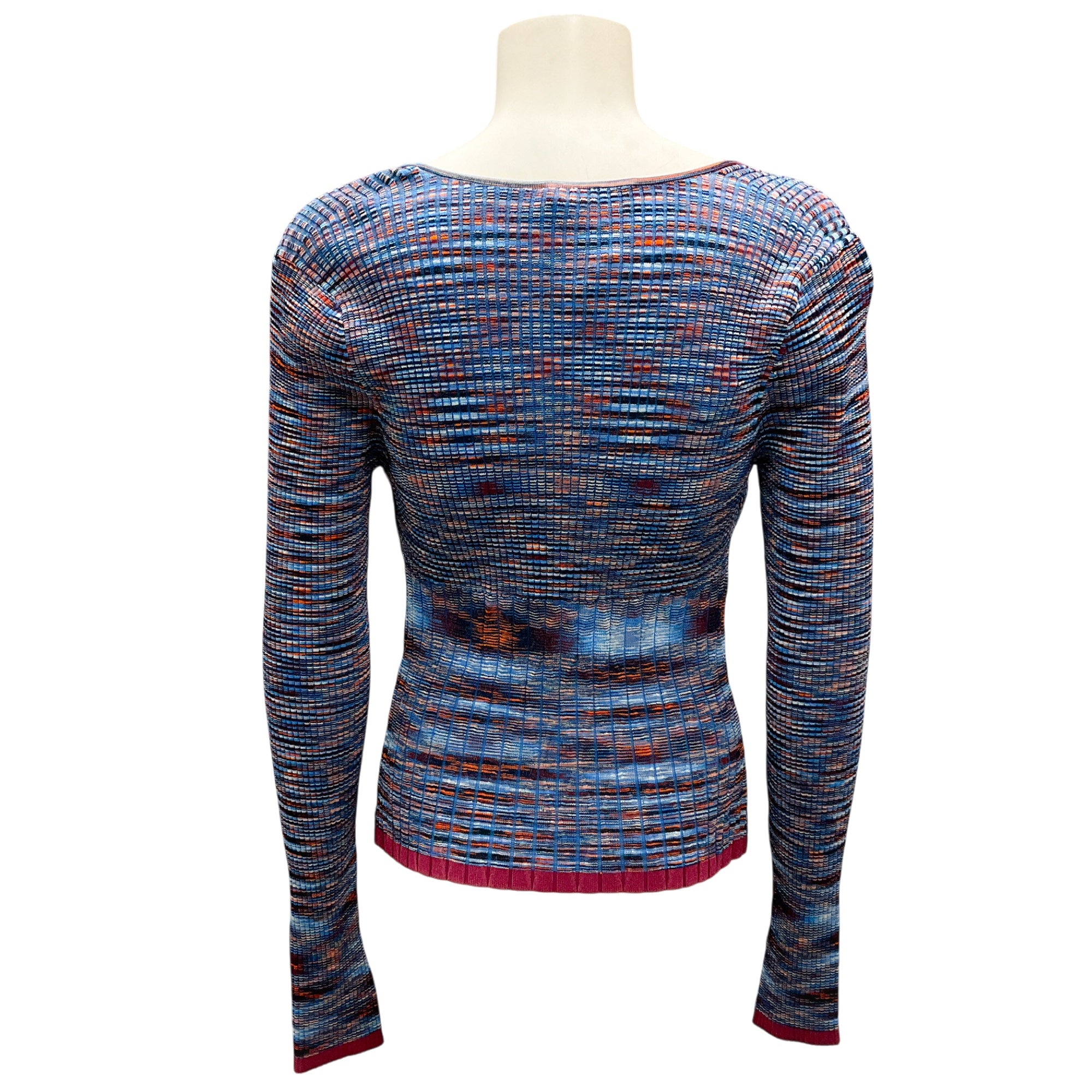 Jonathan Simkhai Caicos Multi Vesna Twist-Front Space-Dye Top