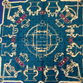 Load image into Gallery viewer, Hermes Blue Multi Mors et Gourmettes Print Square Silk Twill Scarf
