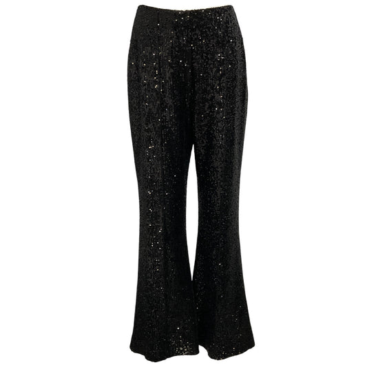 Elie Saab Black Sequined Flared Pants
