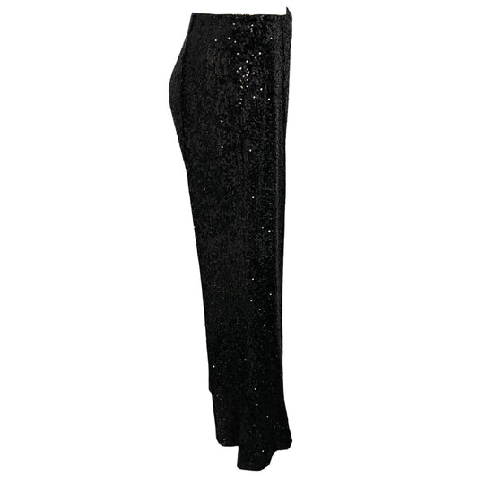 Elie Saab Black Sequined Flared Pants