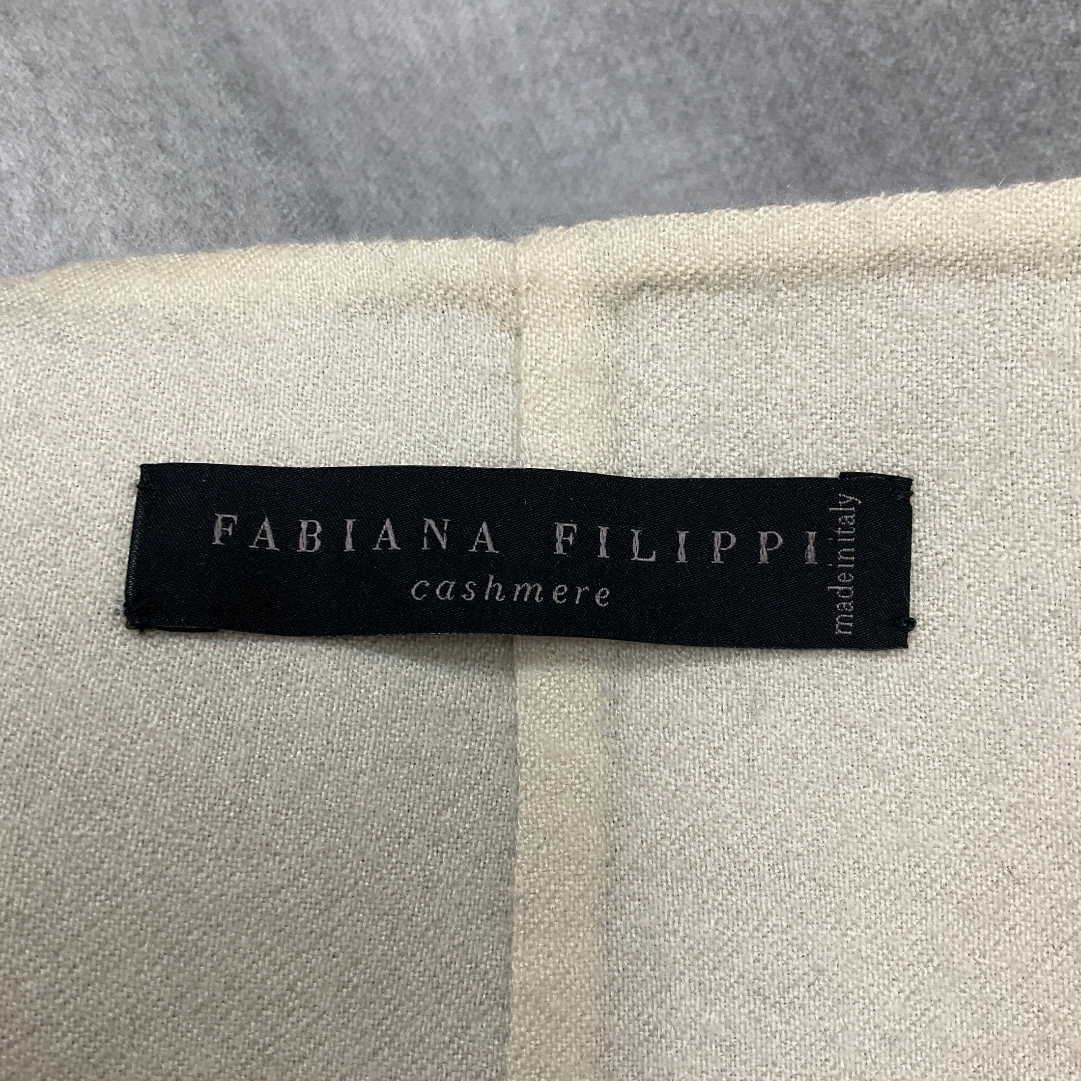 Fabiana Filippi Cream / Grey Cashmere Jacket