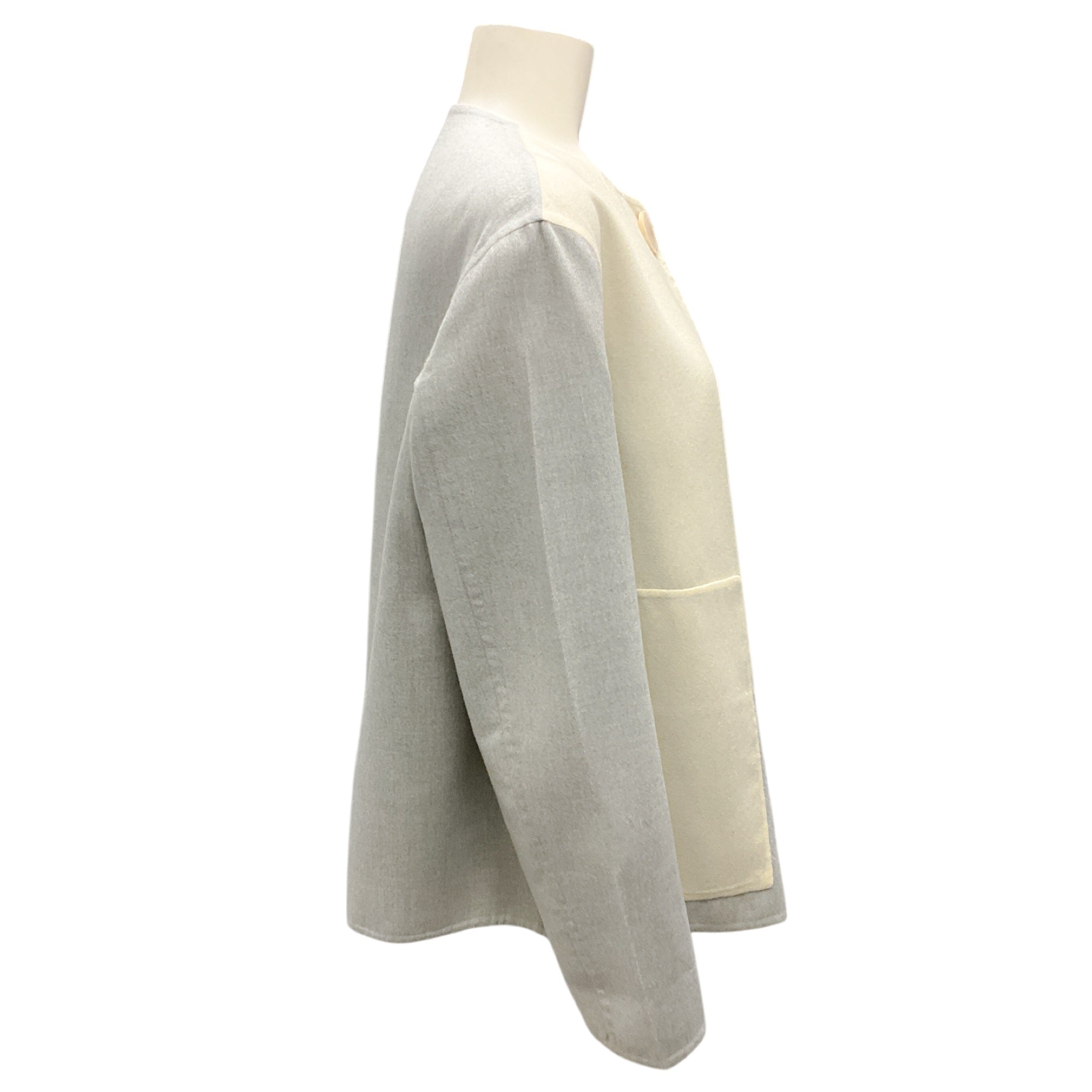 Fabiana Filippi Cream / Grey Cashmere Jacket