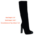 Load image into Gallery viewer, Tom Ford Black Bead Embellished Cap Toe Tall Velvet Boots
