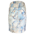 Load image into Gallery viewer, Moschino Couture Light Blue Denim Print Cotton Skirt
