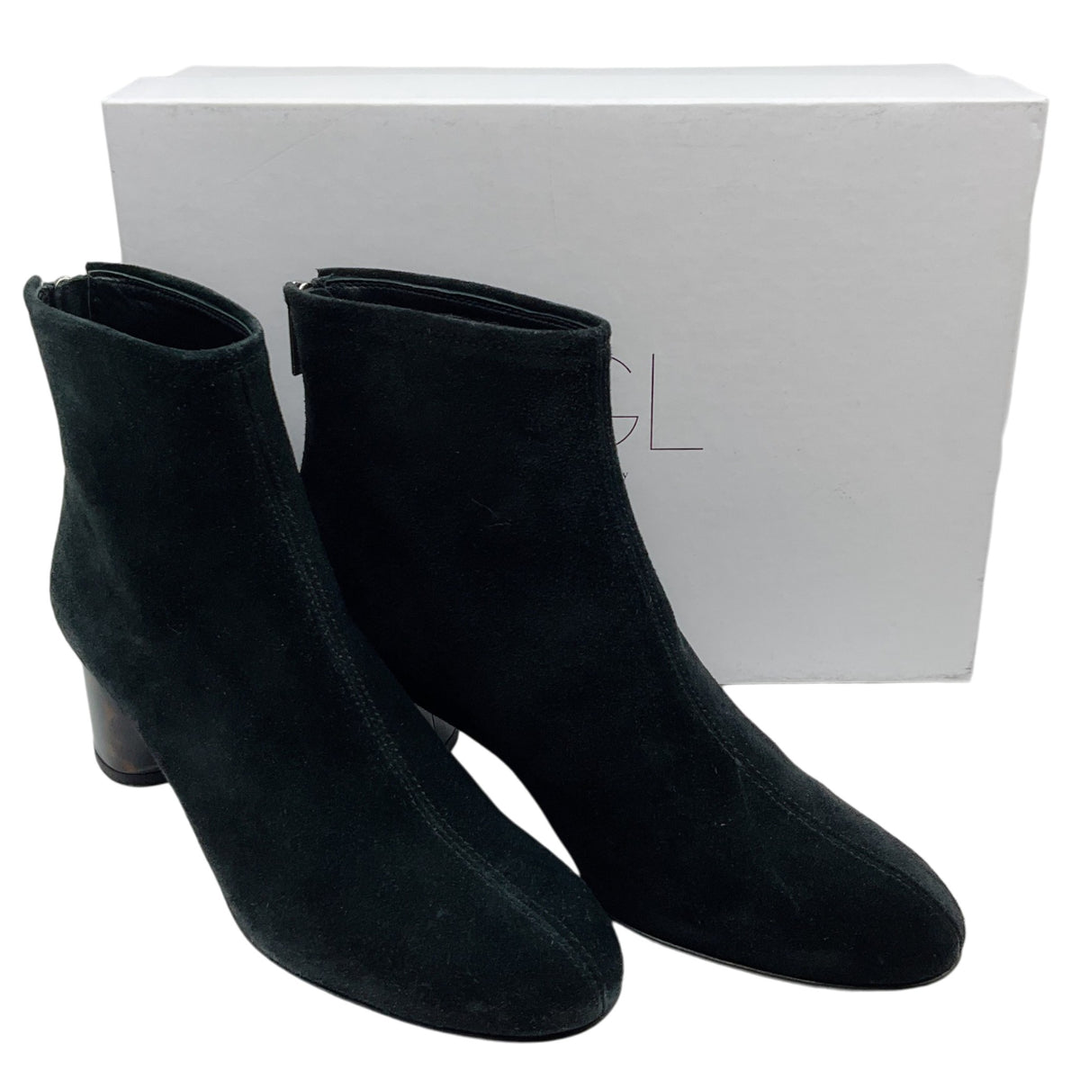 AGL Black Suede Veta Precious Booties
