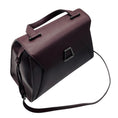 Load image into Gallery viewer, Akris Burgundy Trapezoidal Saffiano Leather Shoulder Bag
