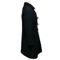 Load image into Gallery viewer, Chanel Black Vintage 2006 Silk Lined Mid Length Wool Coat with Fringed Trim
