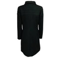 Load image into Gallery viewer, Chanel Black Vintage 2006 Silk Lined Mid Length Wool Coat with Fringed Trim
