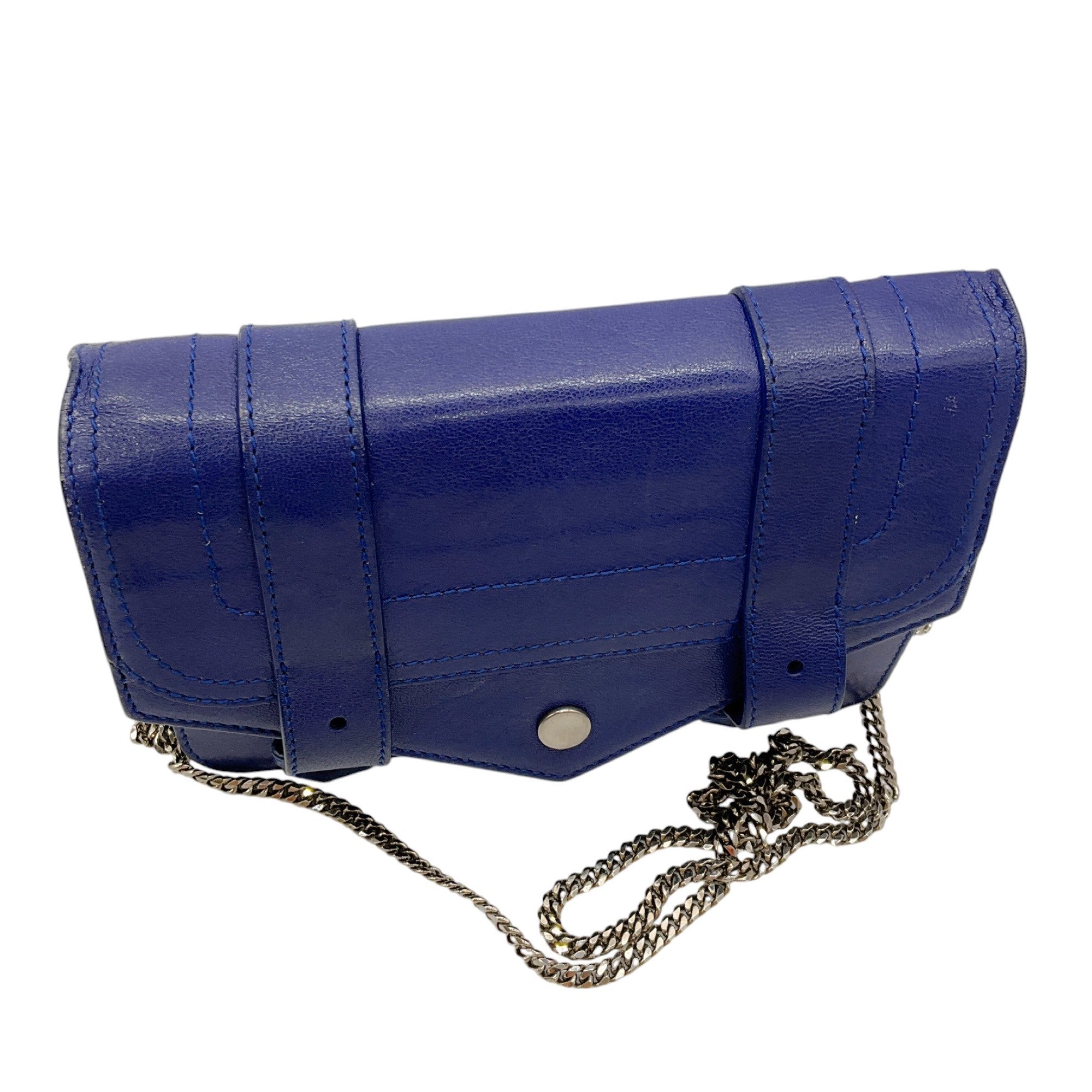 Proenza Schouler Blue Leather PS1 Mini Handbag