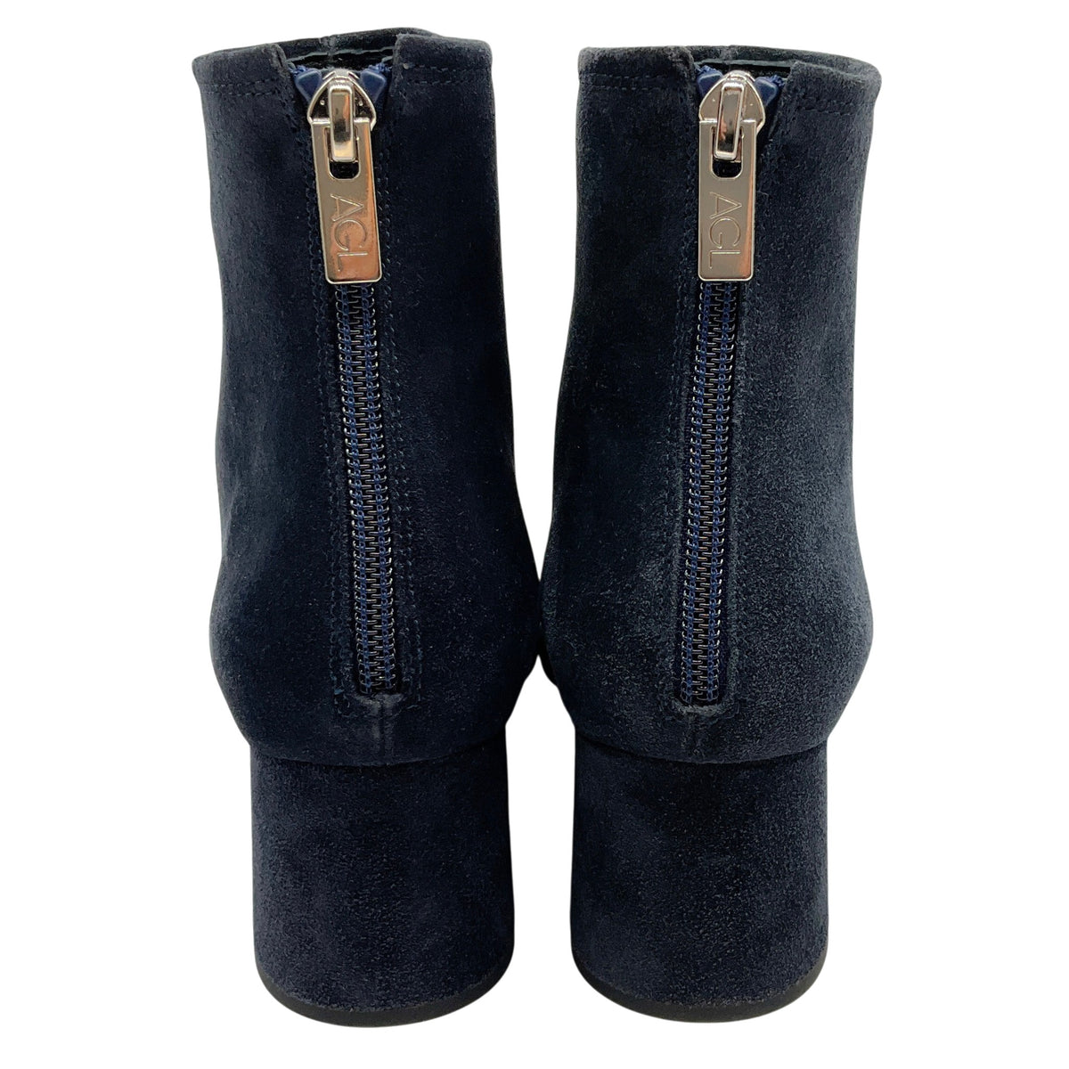 AGL Night Blue Suede Olga Booties