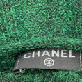 Load image into Gallery viewer, Chanel Green Mohair Knit Arm Warmers with Jewel Stone Embellishment
