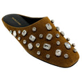 Load image into Gallery viewer, Veronica Beard Chestnut Suede Narcisa Slide Mules

