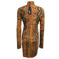 Load image into Gallery viewer, Just Cavalli Brown Multi Reptile Snakeskin Animal Print Fitted Stretch Jersey Mini Dress
