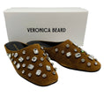 Load image into Gallery viewer, Veronica Beard Chestnut Suede Narcisa Slide Mules
