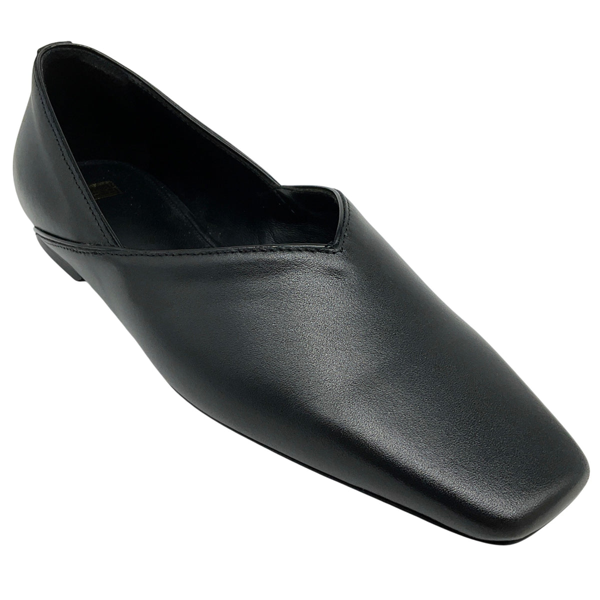 Toteme Black Leather The Everyday Flats
