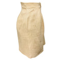 Load image into Gallery viewer, Versace Beige Front Pleat Mid Length Skirt

