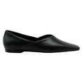 Load image into Gallery viewer, Toteme Black Leather The Everyday Flats
