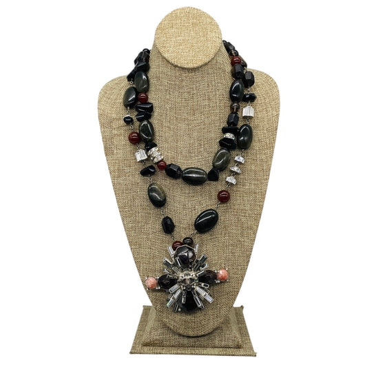 Chanel Haute Couture Fall Winter 2006 Multicolor Stone and Crystal CC Logo Station Statement Necklace