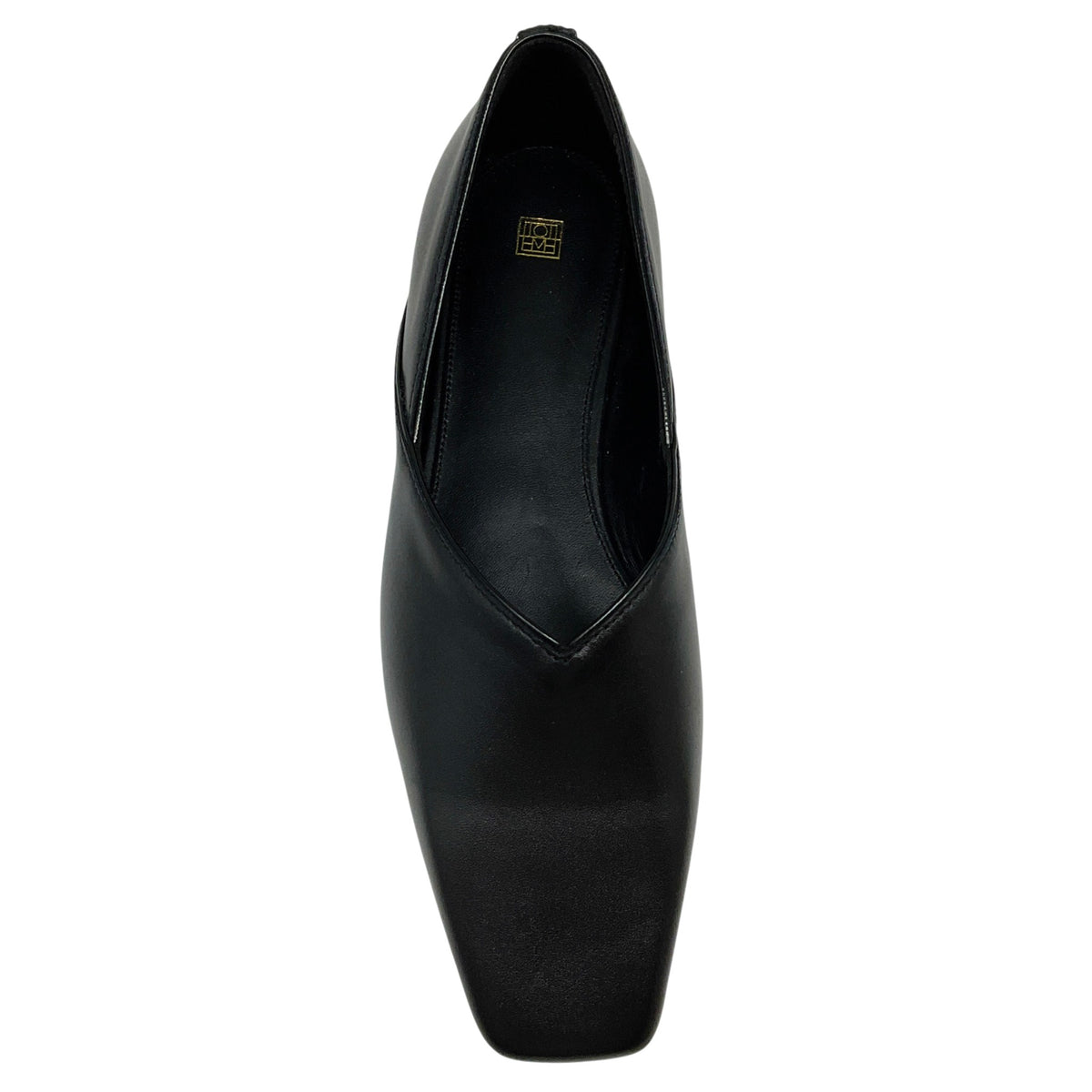 Toteme Black Leather The Everyday Flats