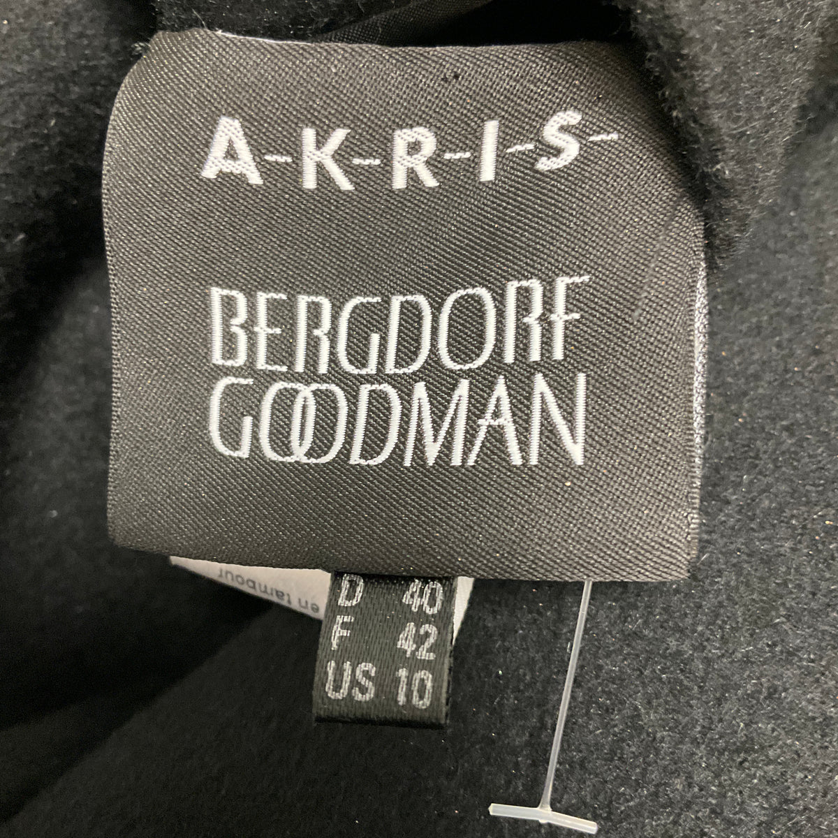 Akris Black / Copper Metallic Reversible Wool and Angora Coat