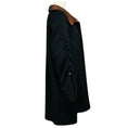 Load image into Gallery viewer, Akris Black / Copper Metallic Reversible Wool and Angora Coat
