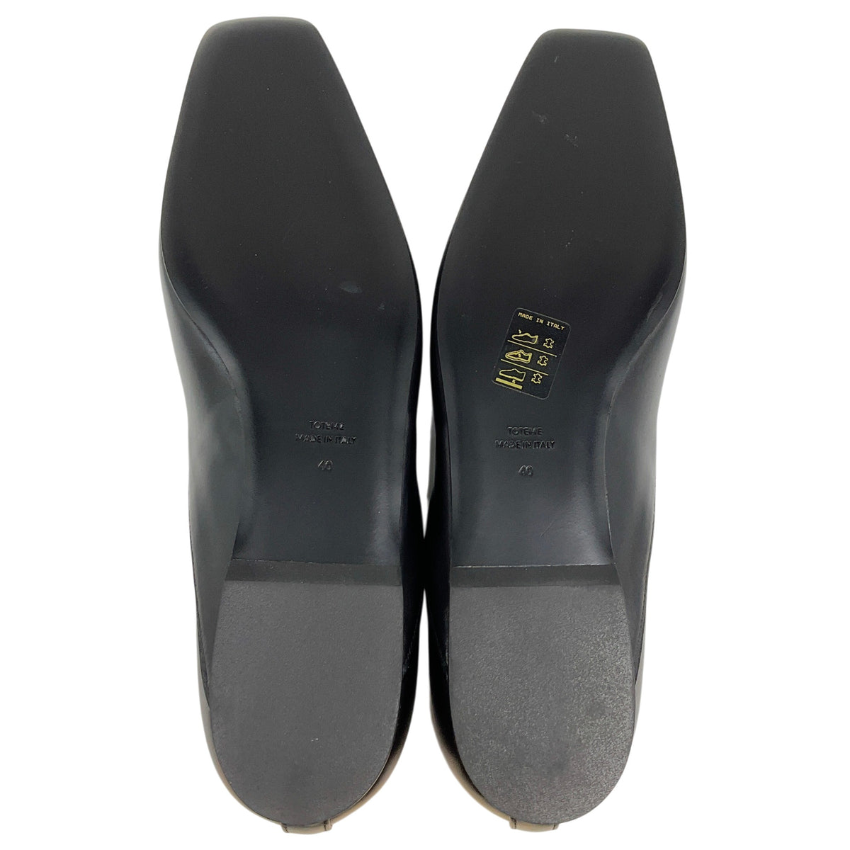 Toteme Black Leather The Everyday Flats