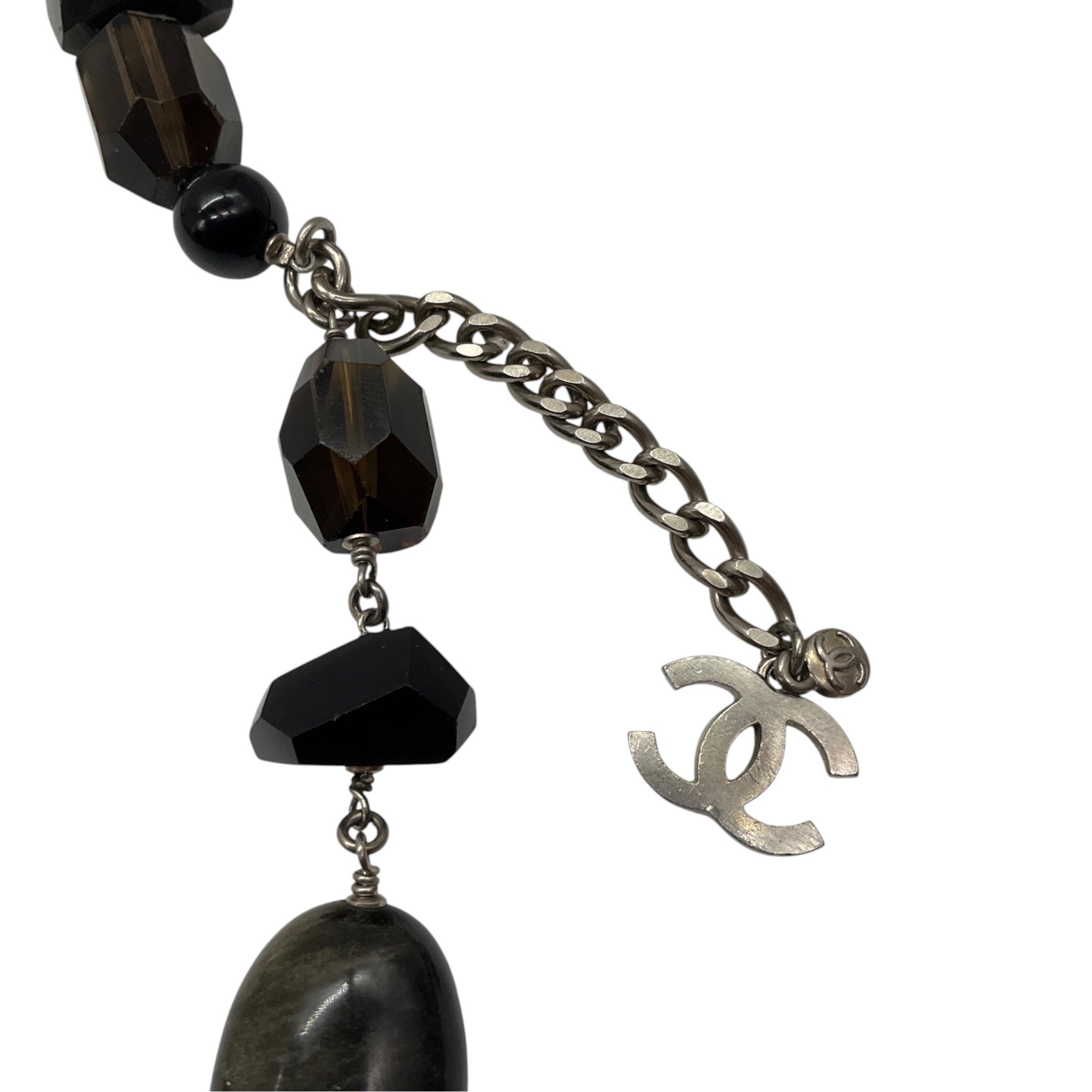 Chanel Haute Couture Fall Winter 2006 Multicolor Stone and Crystal CC Logo Station Statement Necklace