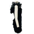 Load image into Gallery viewer, Alexandre Vauthier Black Ruffled Polka Dot Mesh Tulle Mini Cocktail Bustier Dress

