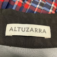 Load image into Gallery viewer, Altuzarra Blue / Black / White / Red Maria Tie Dye Check Print Shirtdress
