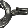 Load image into Gallery viewer, Chanel Gunmetal / Black 2003 Large Bead and CC Logo Pendant Chain Belt
