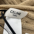 Load image into Gallery viewer, Celine Tan Cable Knit Cashmere Triomphe Scarf
