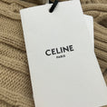 Load image into Gallery viewer, Celine Tan Cable Knit Cashmere Triomphe Scarf
