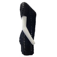 Load image into Gallery viewer, Herve Leger Black Open Weave Bandage Dress

