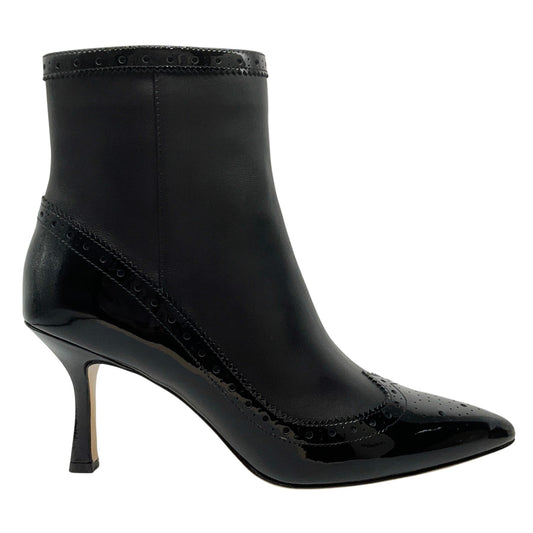 L'Agence Black Leather / Patent Leather Ember Boots